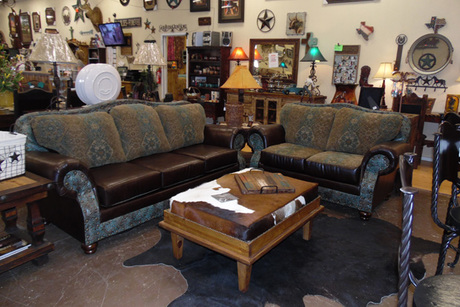 Leather Couch & Loveseat Set From Chuck's Rustic Furniture | Amarillo