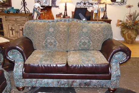 Leather Couch & Loveseat Set From Chuck's Rustic Furniture | Amarillo