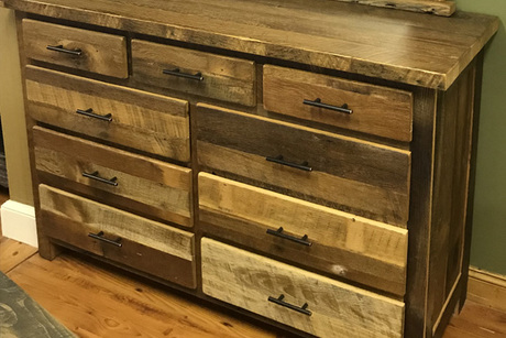 Certificate For A Nine Drawer Dresser With Mirror From Bare Wood