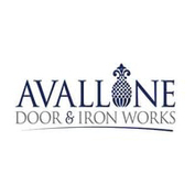 Avallone door and iron logo